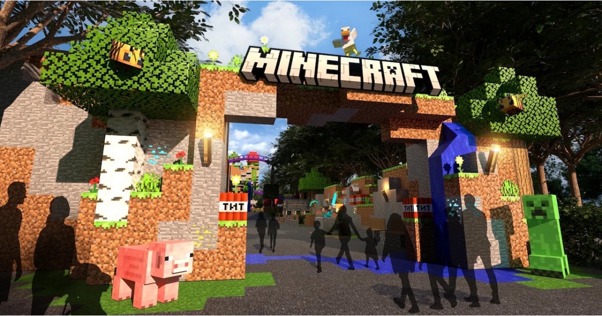 Minecraft テーマパークの乗り物が英国と米国に登場