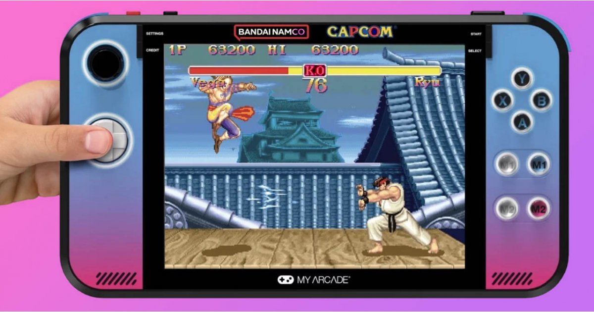 My Arcade の巨大なレトロなハンドヘルドには、カプコンとナムコの古典的なゲームが搭載されています