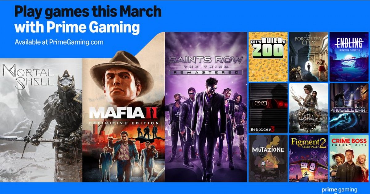 Amazon Primeは今年3月に20の無料ゲームを提供しています。